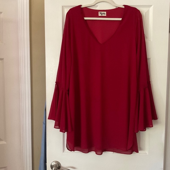 Show Me Your Mumu Mini Marcia Dress In Red, Size. L - Picture 1 of 4